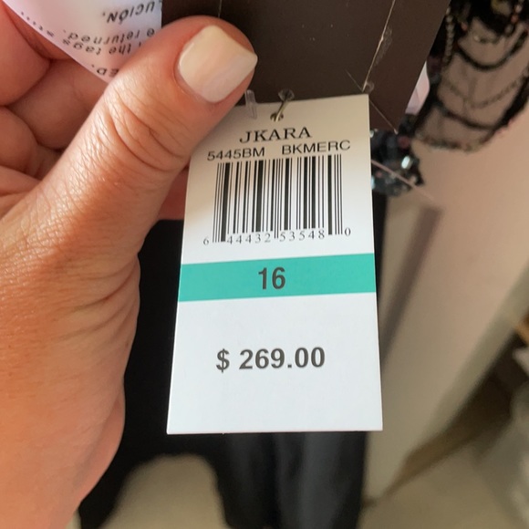 Black Beaded Evening Gown - Picture 3 of 7